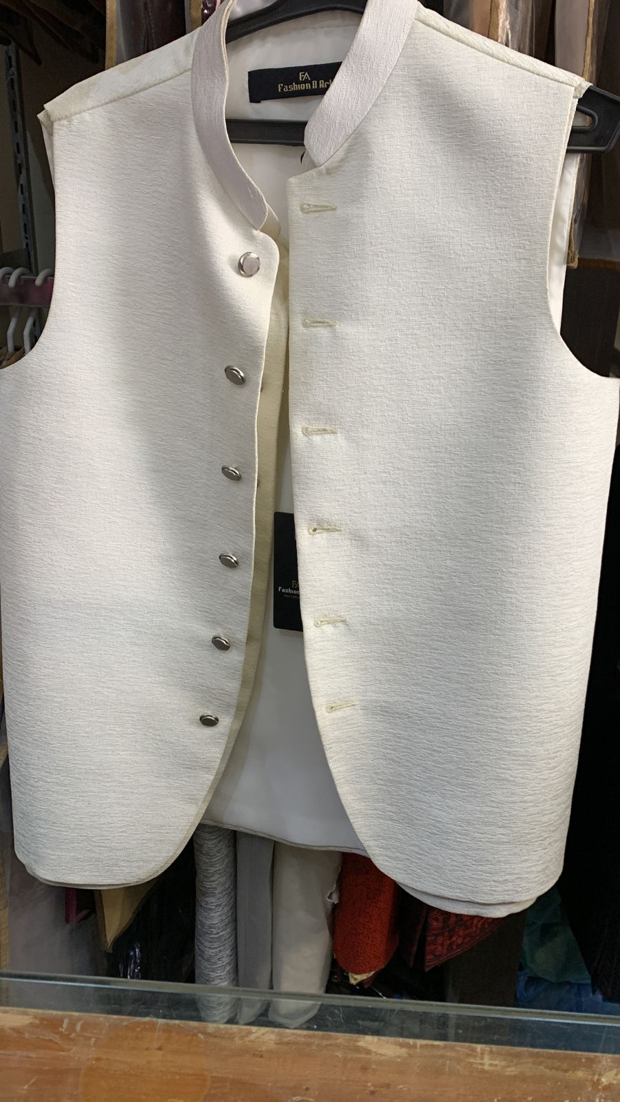 Suiting nehru waist Jacket