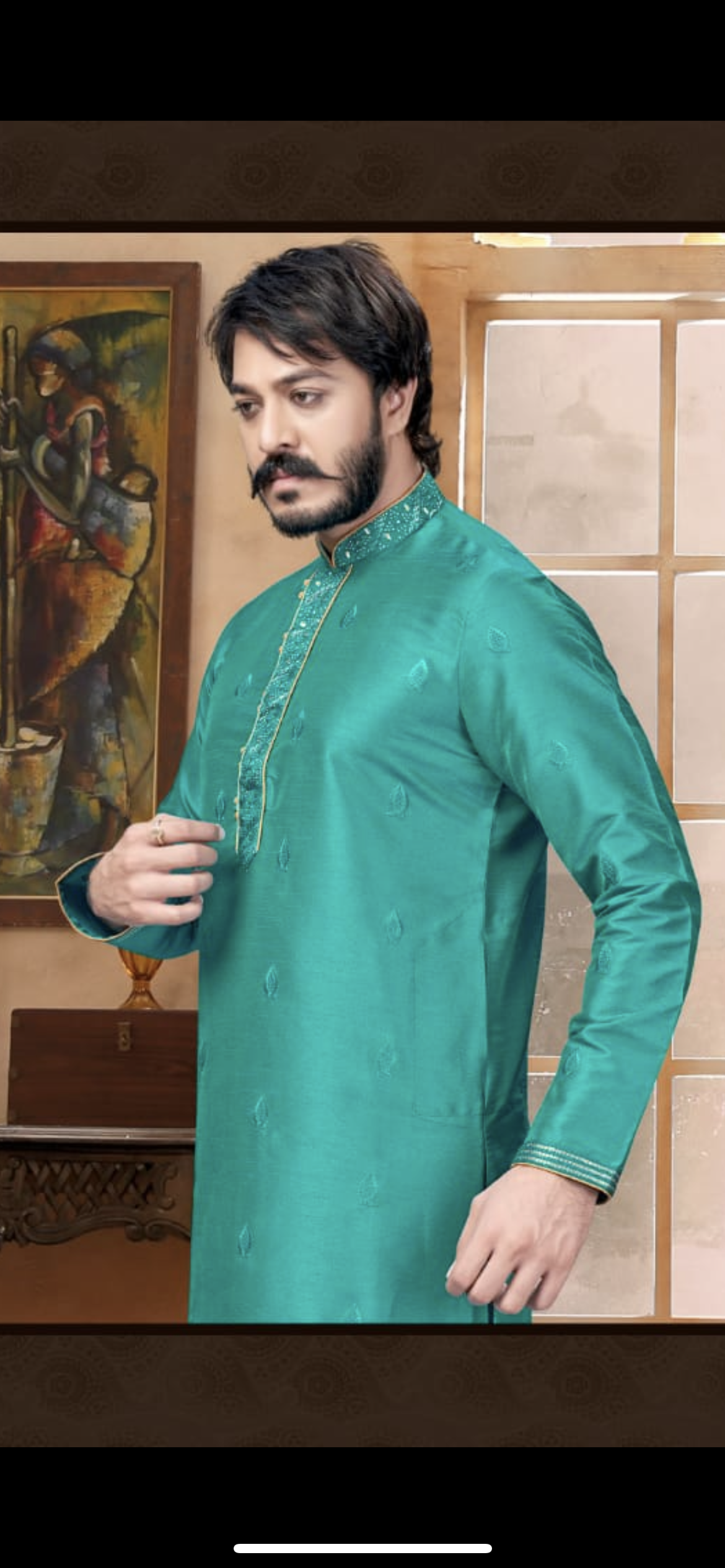 Men's raymond silk kurta pajama for party wear
