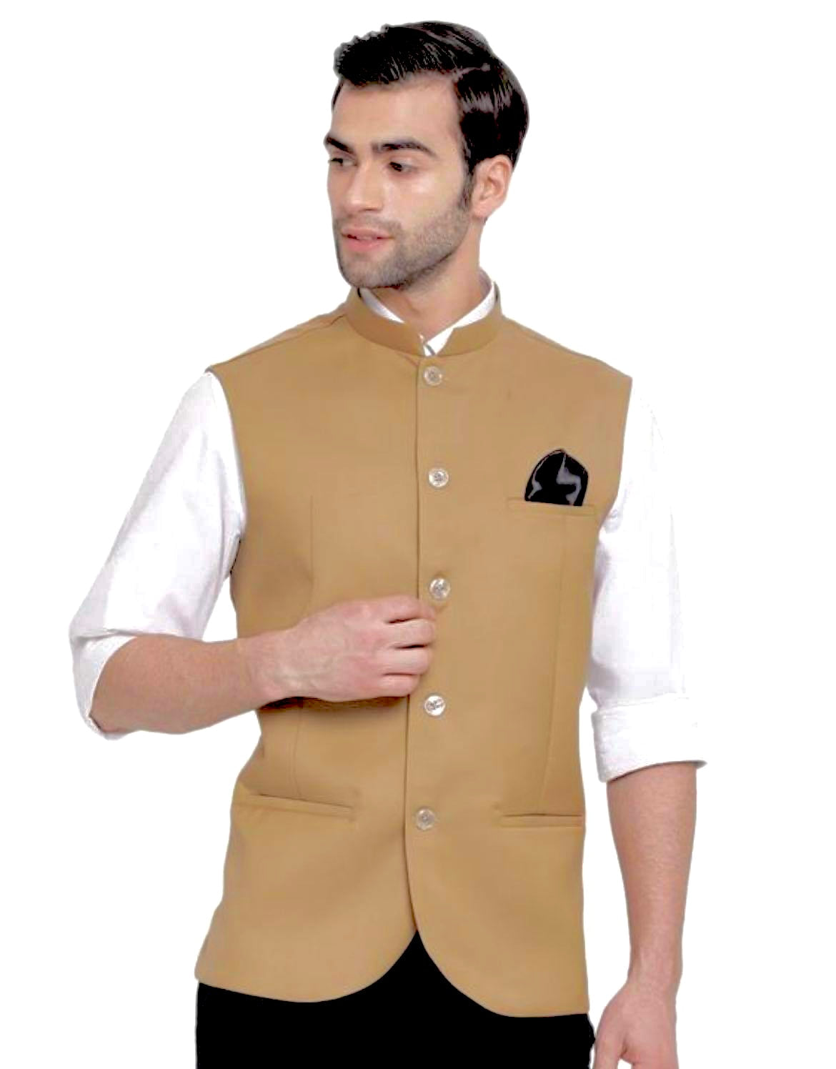 Suiting nehru waist Jacket