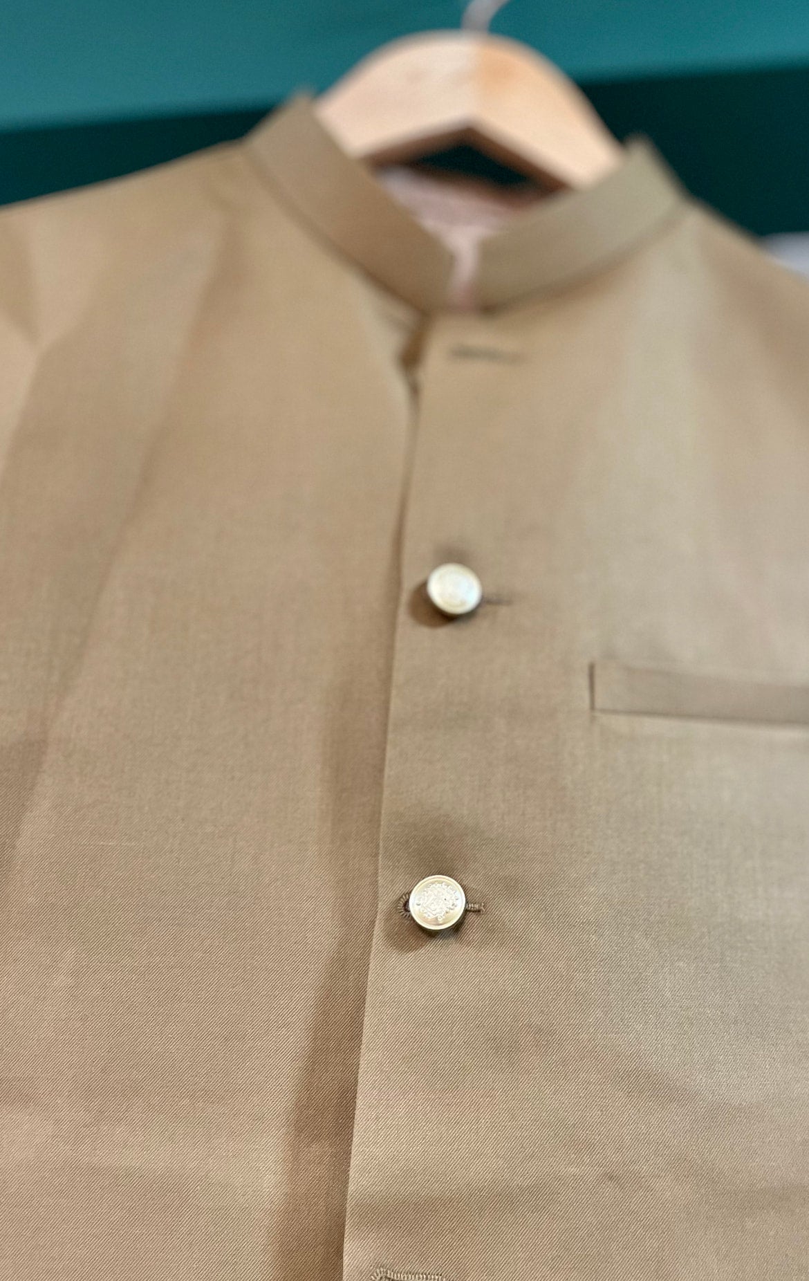 Suiting nehru waist Jacket
