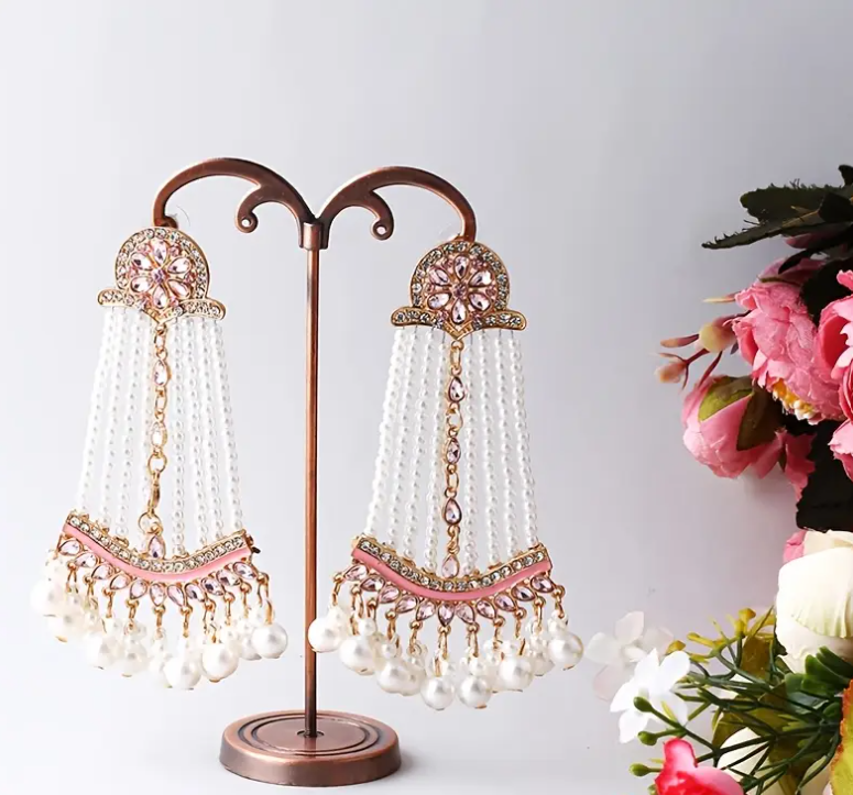 18K Golden Plated Vintage Tribal Style Earrings