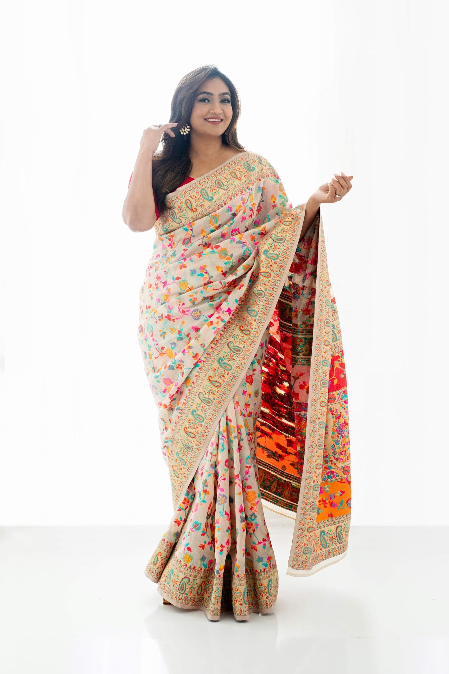 Luxurious Kashmiri Silk Saree