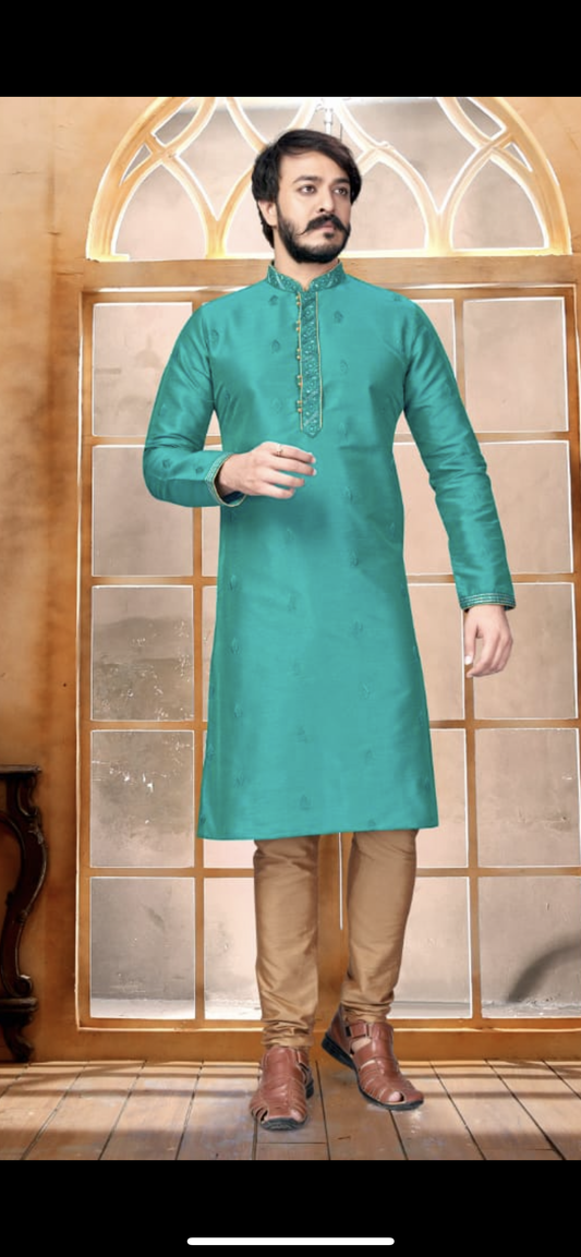 Men's raymond silk kurta pajama for party wear