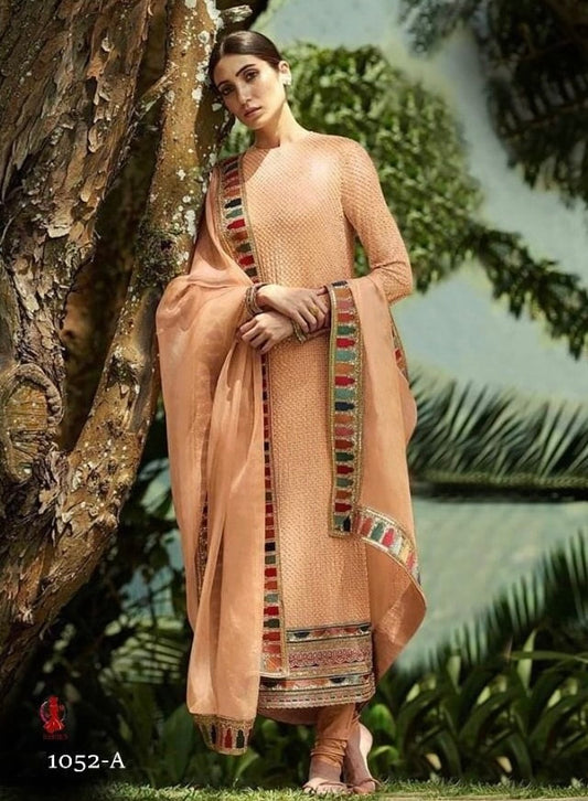 Heavy sequence work multi thread salwar kameez