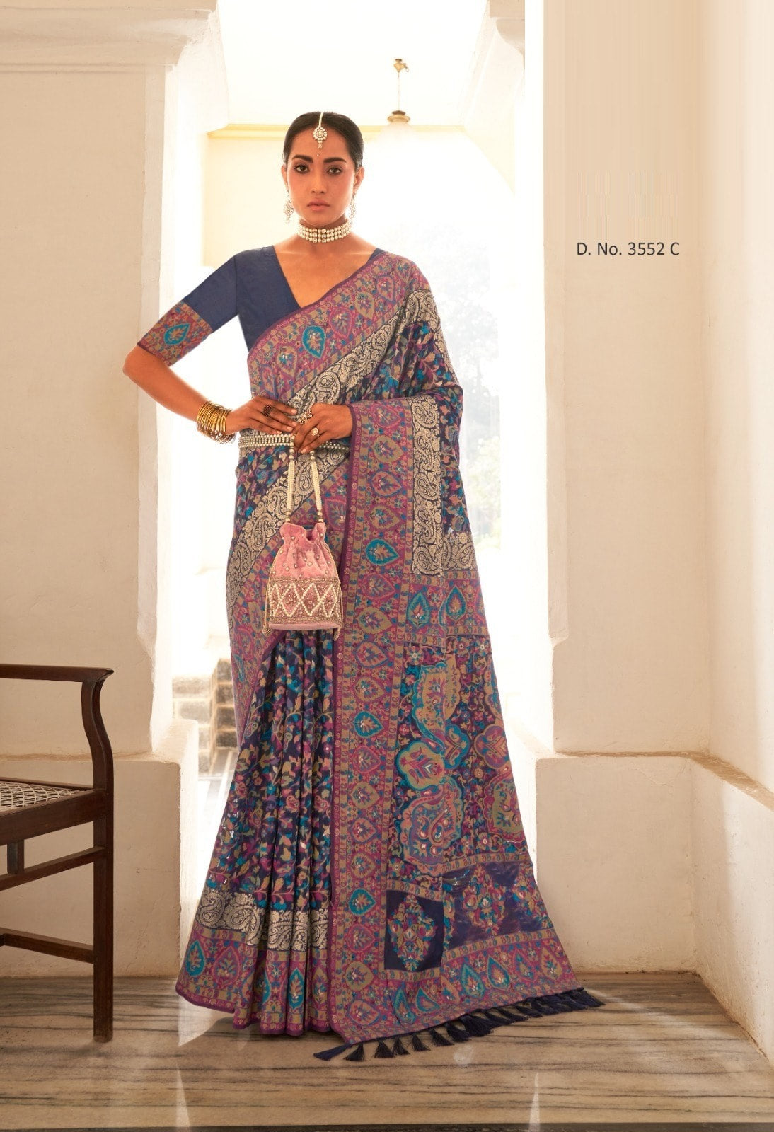 Luxurious Kashmiri Silk Saree