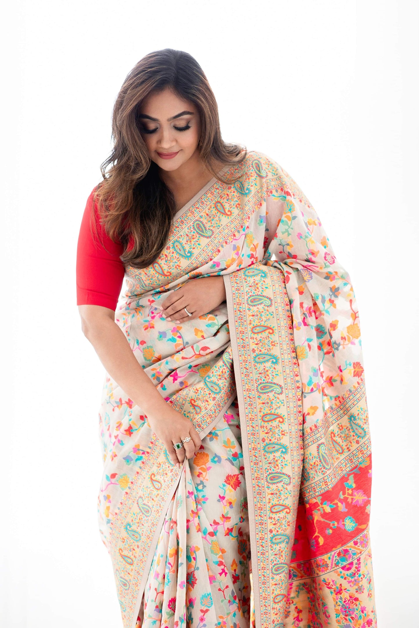 Luxurious Kashmiri Silk Saree